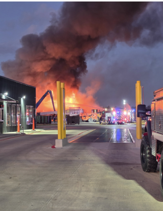 Fire scrapyard 